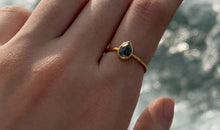 Unikate Ring Gelb 9 Karat Gold mit Salt & Pepper Diamant