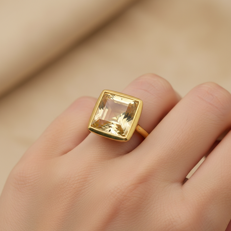 Ring ISAURA Citrin