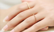 Edelstahl Ring 2 mm BUBBLE rosevergoldet