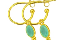 Halbcreole Lenny 15 mm mit Aqua Cahledony