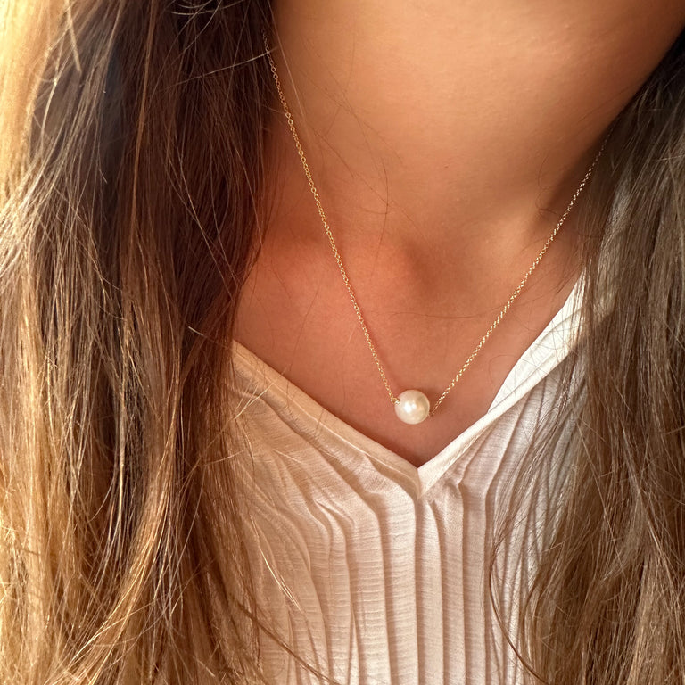 Halskette Pearlune mit 1 Perle