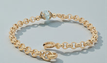 5 mm VALOREA Armband mit Blautopas