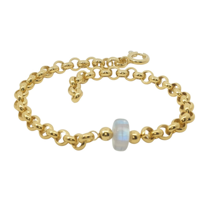5 mm VALOREA Armband mit Mondstein