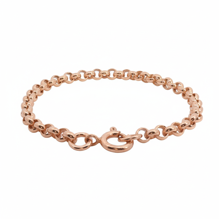 VALOREA Klassische 5 mm Rolo Armkette