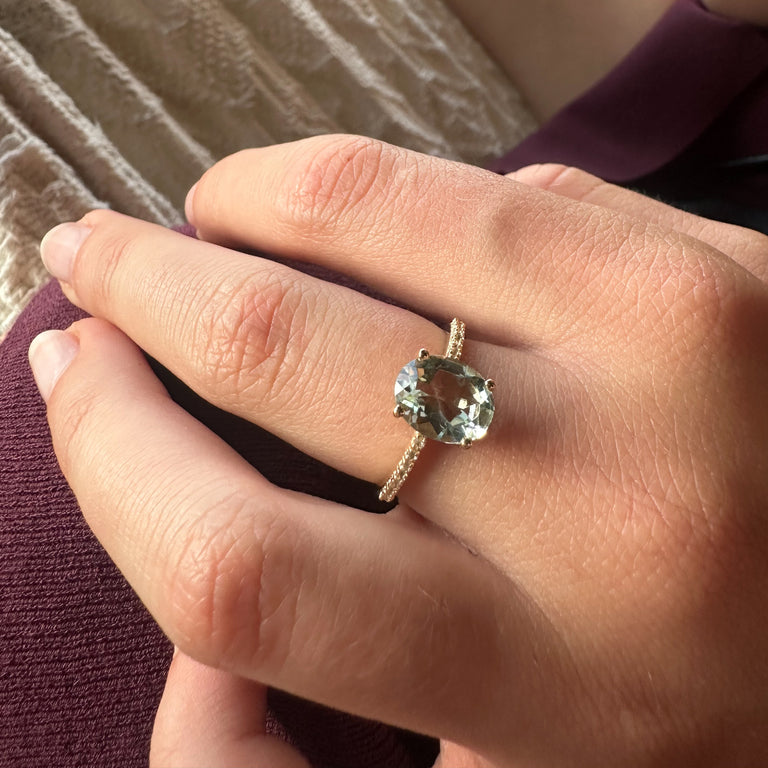 Ring BETSY mit grünem Turmalin