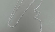 Feine Halskette Sterling Silber 0.9 mm mit Topas Anhänger