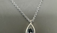 Feine Halskette Sterling Silber 0.9 mm mit Topas Anhänger