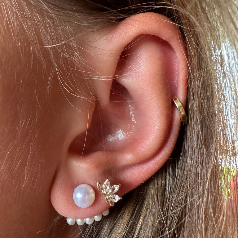 Ear Jacket EVELYNE Perlen