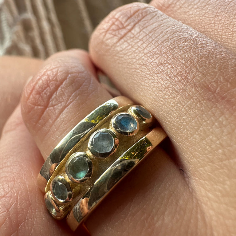 Ring MALLORY mit Labradorit