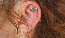 Piercing SOREN mit Smaragd