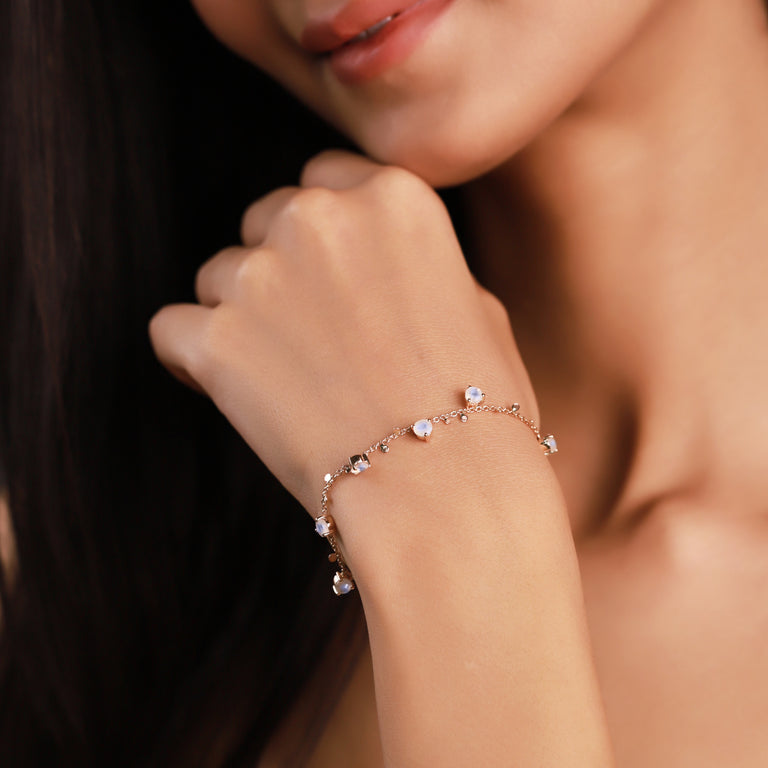 Armband ARETTA Mondstein 5 mm