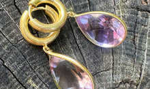 Creolen mit 12 X 16 Ametrin