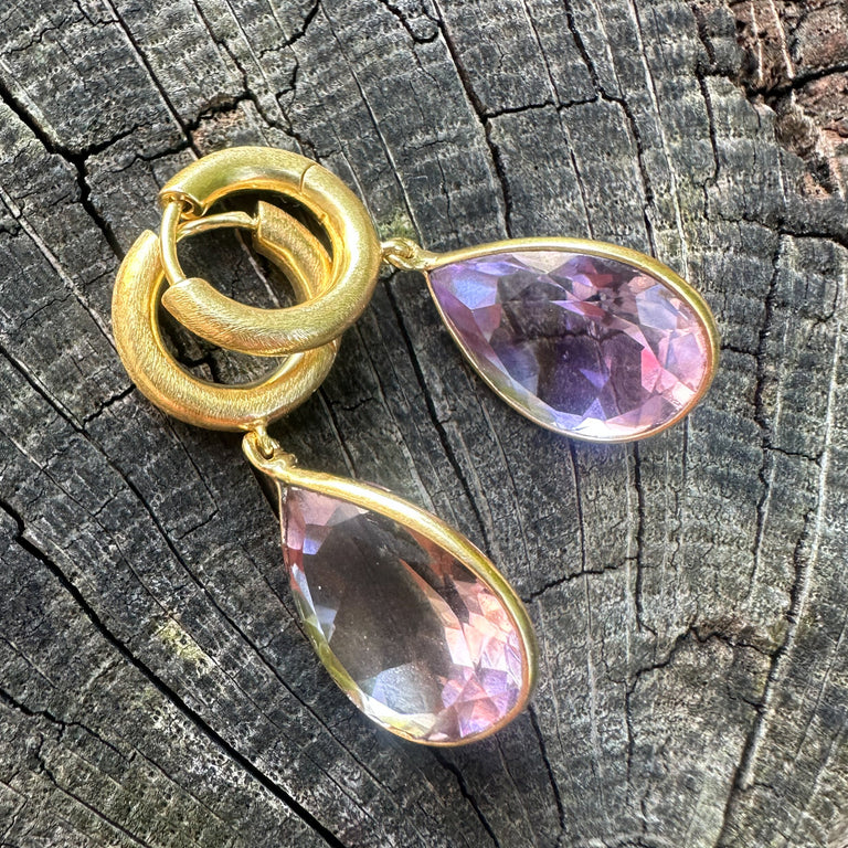 Creolen mit 12 X 16 Ametrin