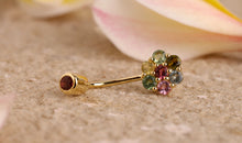 Bauch Piercing FLOWERS  Multiturmalin