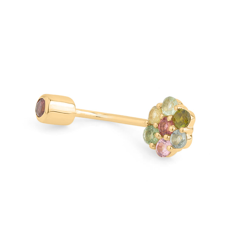 Bauch Piercing FLOWERS  Multiturmalin