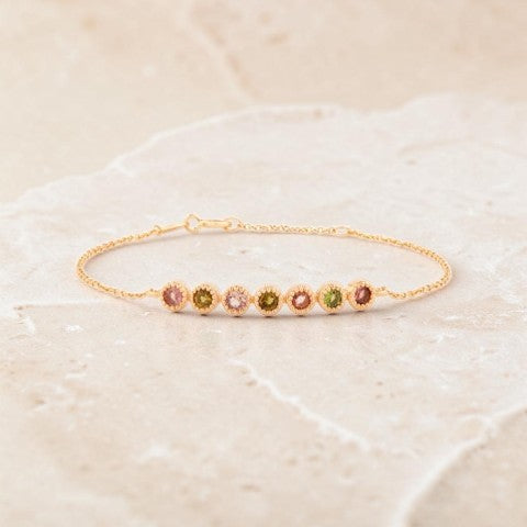 Armband HARRIET mit 7 Turmalinen