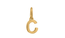 Anhänger BUCHSTABEN 7mm Gold