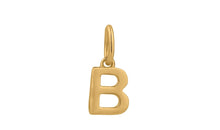 Anhänger BUCHSTABEN 7mm Gold