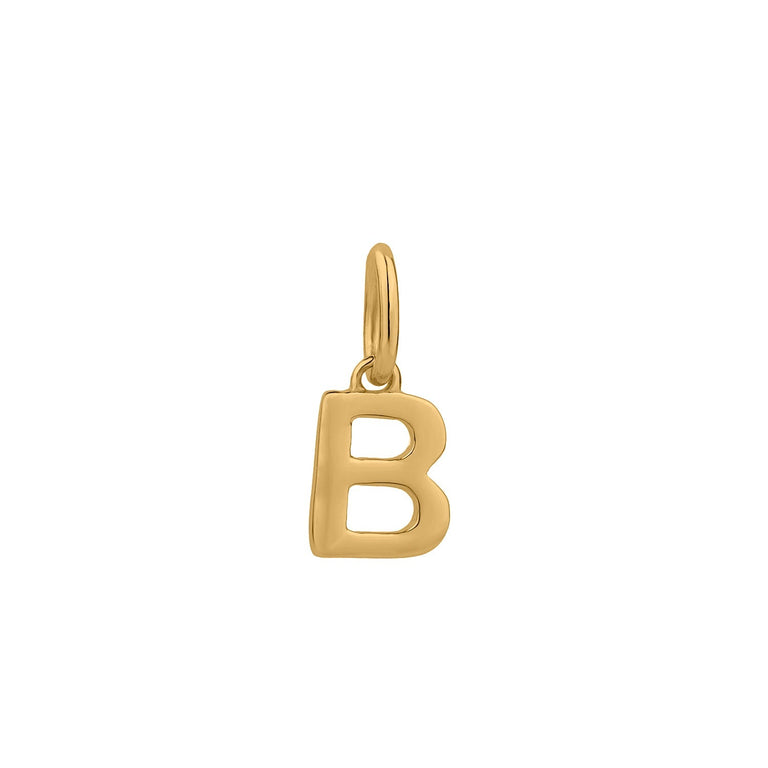 Anhänger BUCHSTABEN 7mm Gold