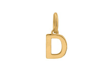 Anhänger BUCHSTABEN 7mm Gold