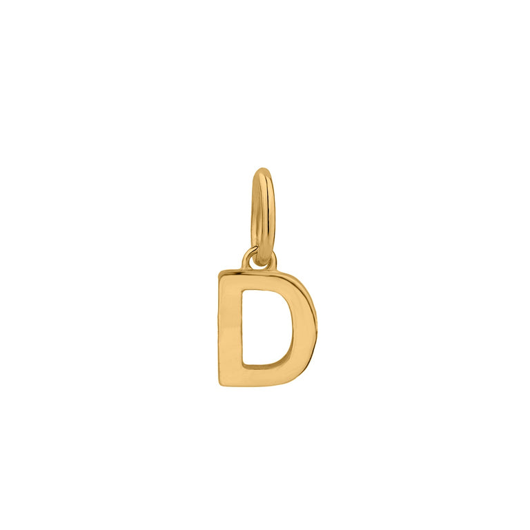 Anhänger BUCHSTABEN 7mm Gold