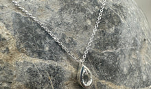 Feine Halskette Sterling Silber 0.9 mm mit Topas Anhänger
