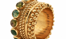 SCHARLOTTE Memory-Ring mit grünem Turmalin | Sterling Silber | By Olga Ribler