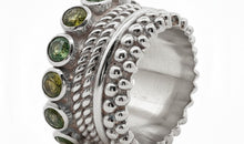 SCHARLOTTE Memory-Ring mit grünem Turmalin | Sterling Silber | By Olga Ribler