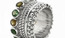 SCHARLOTTE Memory-Ring mit grünem Turmalin | Sterling Silber | By Olga Ribler
