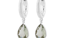 Creole KAYLA 3X14 mm grüner Amethyst