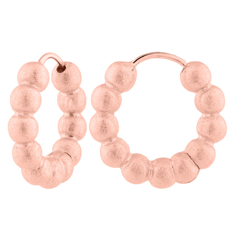 Creolen BUBBLE 18 mm matt