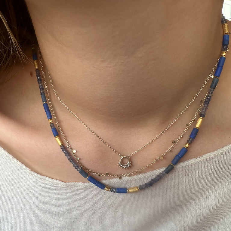 Handgemachte Halskette mit Lapis Lazuli
