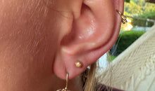 Ovale Ohrringe mit Rosenquarz