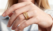 LOOPRING – Handgeflochtener Silberring | Matt | 12 mm