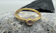 Ring SOLEA mit Rosenquarz gelbvergoldet