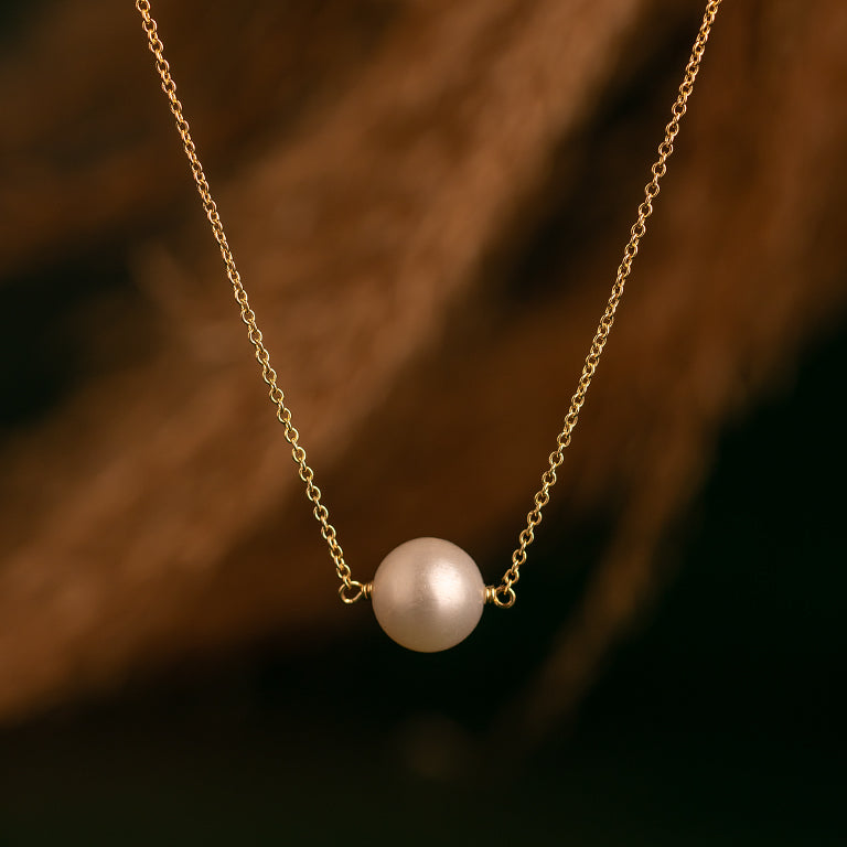 Halskette Pearlune mit 1 Perle