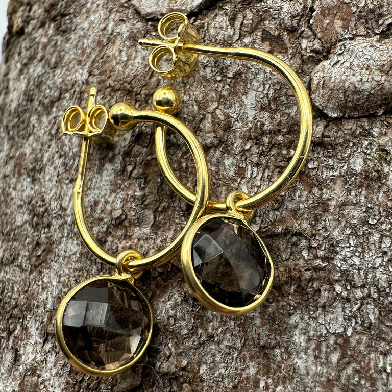 Creole mit Rauchquarz Charms, Set