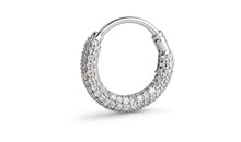 ADELINA Piercing 6X10 mm 18K Gold mit rohen Diamanten