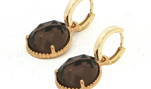 Creolen CIRONA mit Rauchquarz-Charm