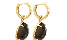 Creolen CIRONA mit Rauchquarz-Charm