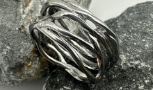 Statement Edelstahl 13 mm breiter Ring