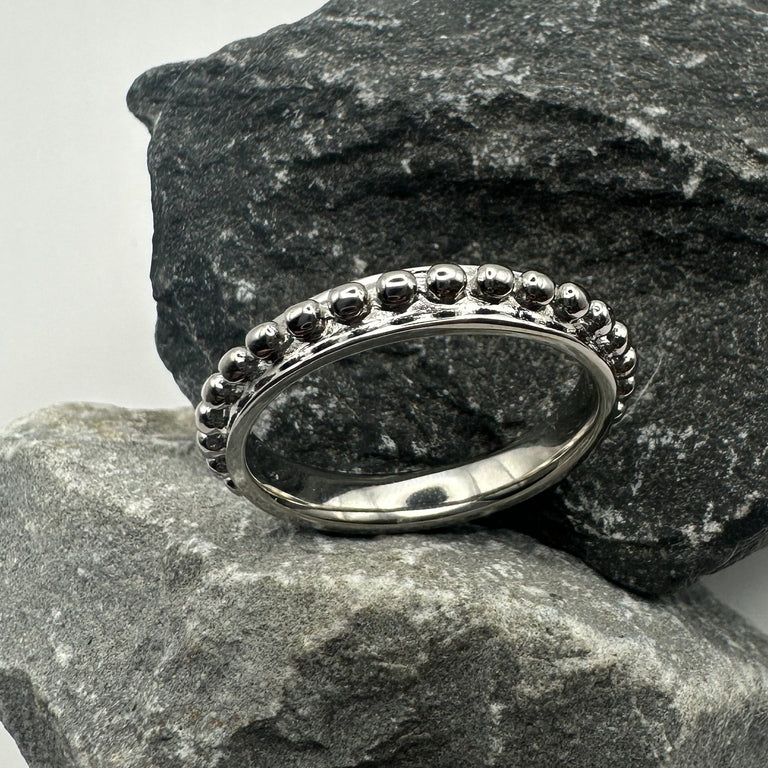 Edelstahl 4 mm breiter Ring