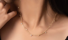 Halskette DOREEN mit Topas 18k Gold