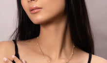 Halskette DOREEN mit Topas 18k Gold