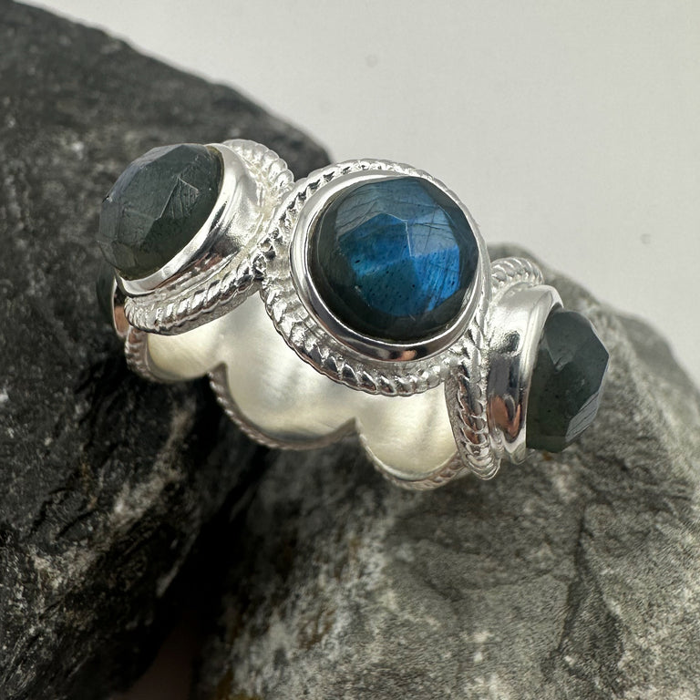 Ring BARBARA 8 mm Labradorit