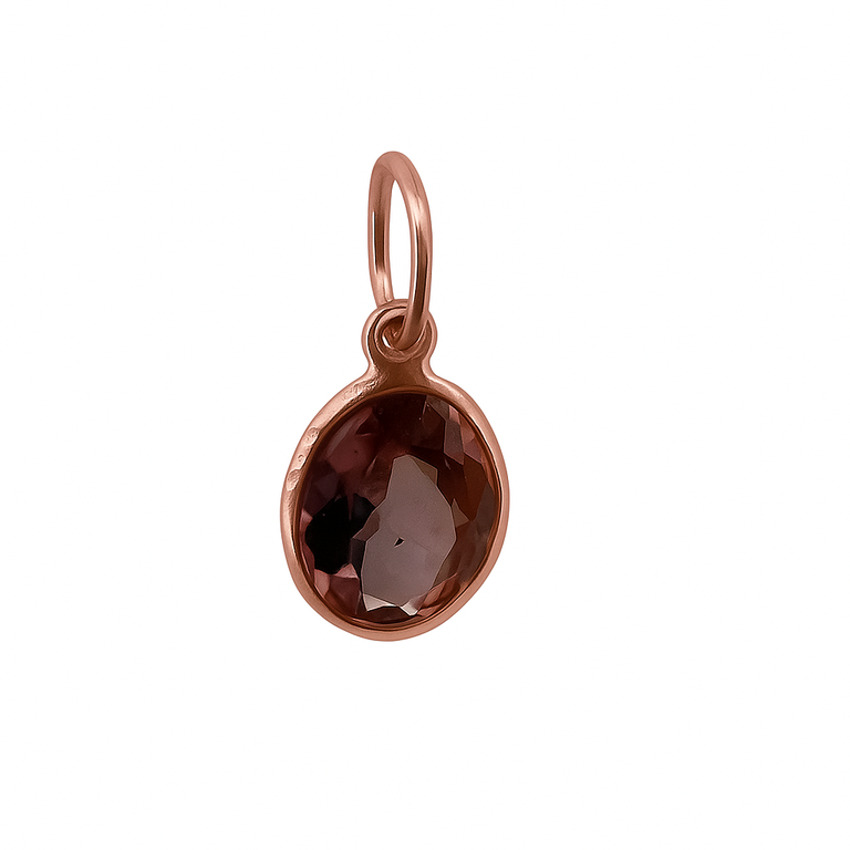 Anhänger Rosaturmalin 6 X 8 mm