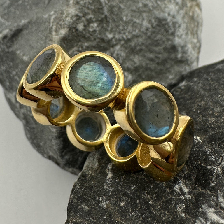 Ring OCTAVE mit Labradorit