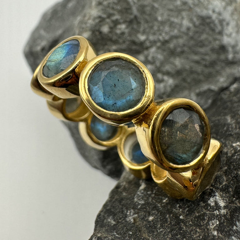 Ring OCTAVE mit Labradorit