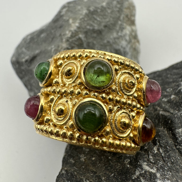Ring ORNAMENTUM mit Multiturmalin
