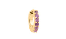 Einzeln Creole ANASTASIA Amethyst 6X10mm